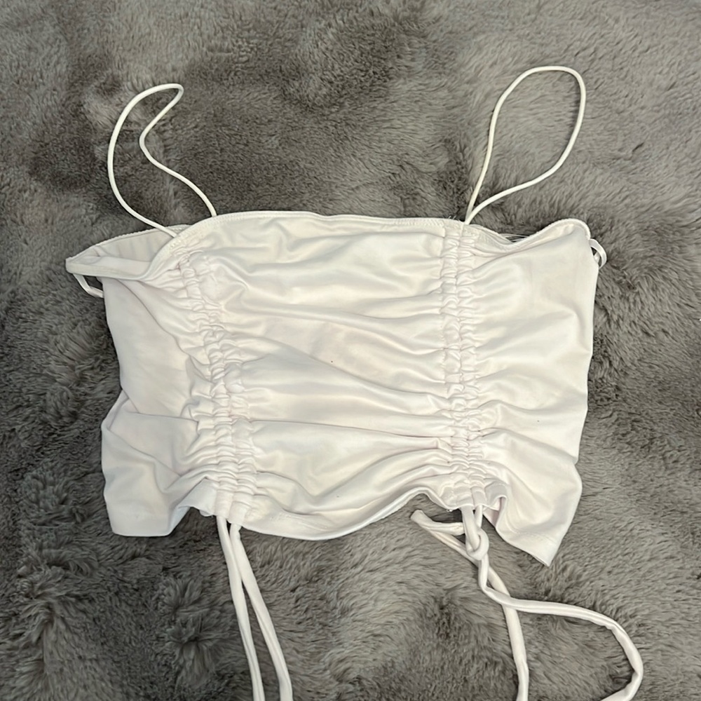 White crop top